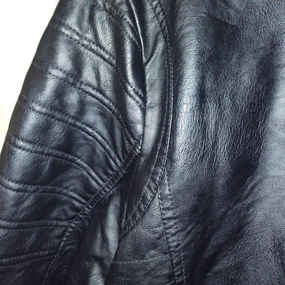 NWT Faux leather coat (looks real!!), size 5x (fits like 3x tho) - Picture 3 of 12